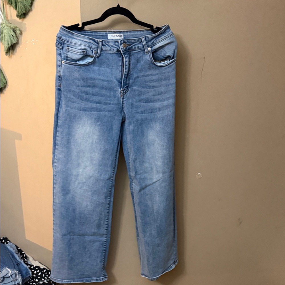 Women's Light Blue Flare Jeans